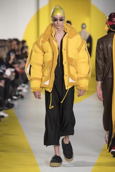 modechannel fashion week paris F/W 18/19 maison margiela menswear yellow